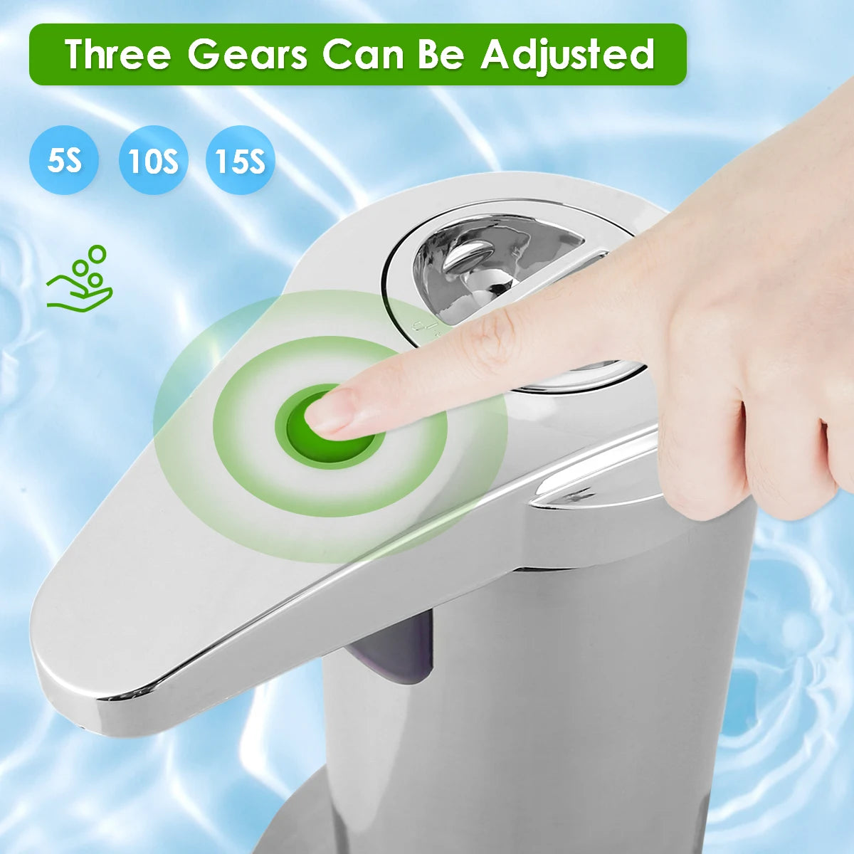 280Ml Automatic Soap Dispenser 3 Adjustable Level Touchless Hand Soap Dispenser Motion Sensor Smart Hand Sanitizer