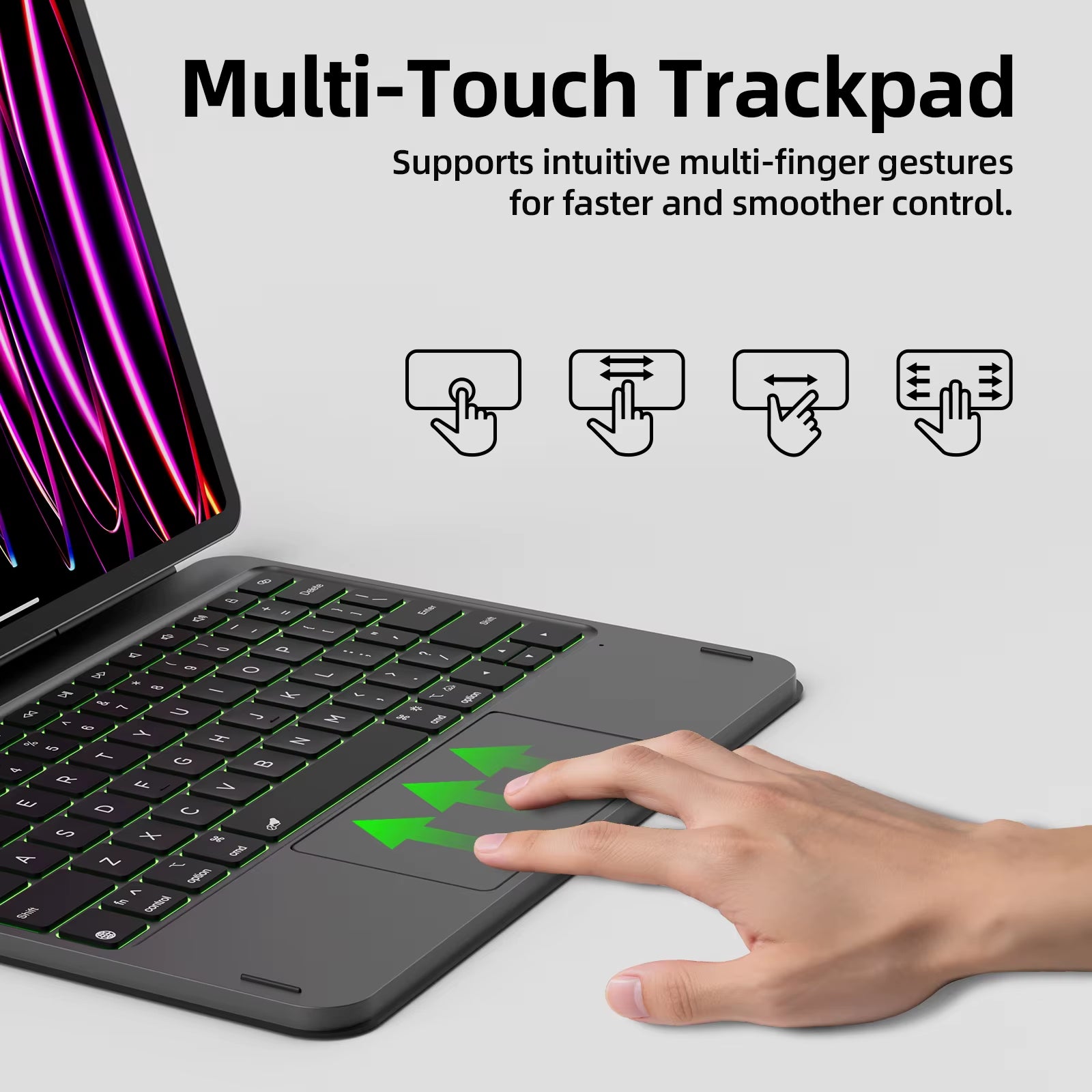 Magic Keyboard for Ipad Air 6 2024 13 Inch Case for Ipad Pro 11 12 9 Pro 13 Air 4 Air 5 for Ipad 10Th Generation Cover