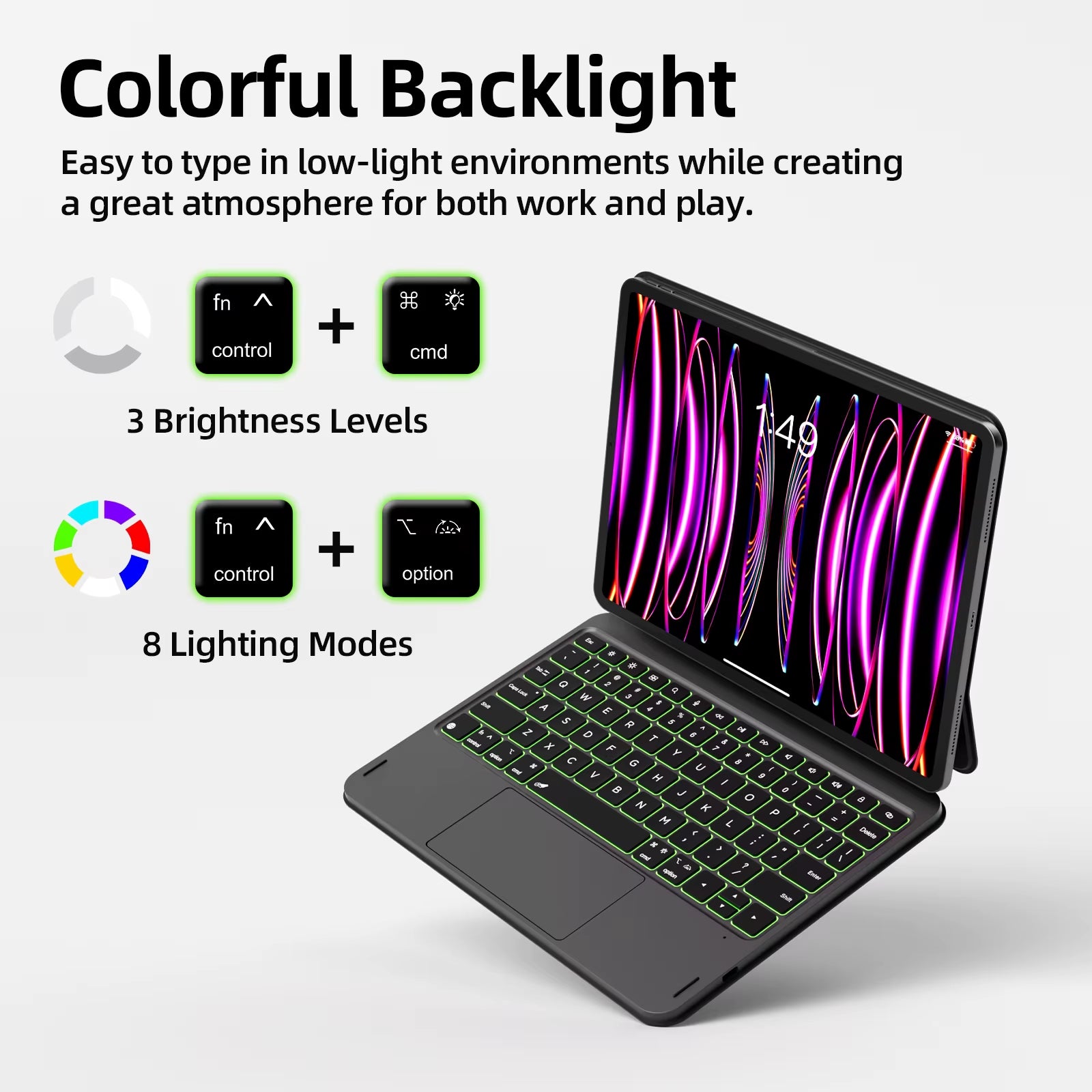 Magic Keyboard for Ipad Air 6 2024 13 Inch Case for Ipad Pro 11 12 9 Pro 13 Air 4 Air 5 for Ipad 10Th Generation Cover